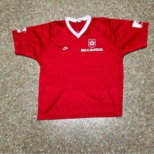 Vintage Nike Soccer Jersey Men’s size Large Hot tamales jersey rare